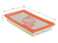 Air Filter (ဒြပ်စင်)၊ SAKURA၊ RF2A-13-Z40-9A၊ A-1759၊ MAZDA (125352)