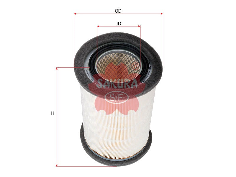Air Filter (ဒြပ်စင်)၊ SAKURA၊ WLY1-13-Z40၊ A-1760၊ MAZDA (125320)