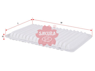 SAKURA,, Air Filter (Element), V9112-E021, A-1762, MAZDA