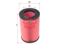 ไส้กรองอากาศ(ไส้กรอง), SAKURA, WL01-13-Z40, A-1778, MAZDA (125367)
