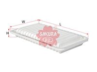 SAKURA,, Air Filter (Element), LFG1-13-Z40, A-17810, MAZDA