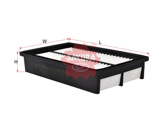 SAKURA,, Air Filter (Element), 16546-HA00A, A-17840, MAZDA