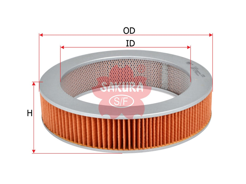 SAKURA,, Air Filter (Element), SOA-260000, A-1801, SUBARU