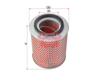 Air Filter (ဒြပ်စင်)၊ SAKURA၊ 16546-T3401၊ A-1817၊ NISSAN (125096)