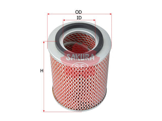 SAKURA,, Air Filter (Element), 16546-T3401, A-1817, NISSAN