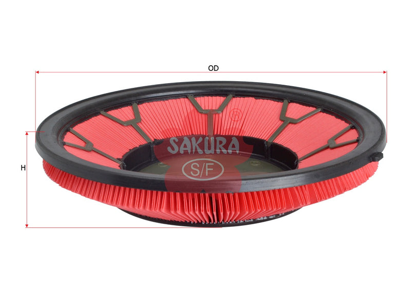 SAKURA,, Air Filter (Element), 16546-86G00, A-1844, NISSAN
