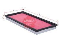 Air Filter (ဒြပ်စင်)၊ SAKURA၊ 16546-AA07A၊ A-1850၊ SUBARU (124155)