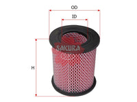 SAKURA,, Air Filter (Element), V9112-N213, A-1857, ISUZU