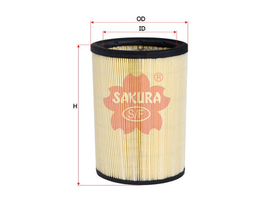 SAKURA,, Air Filter (Element), 16546-6F900, A-1862, CITROEN
