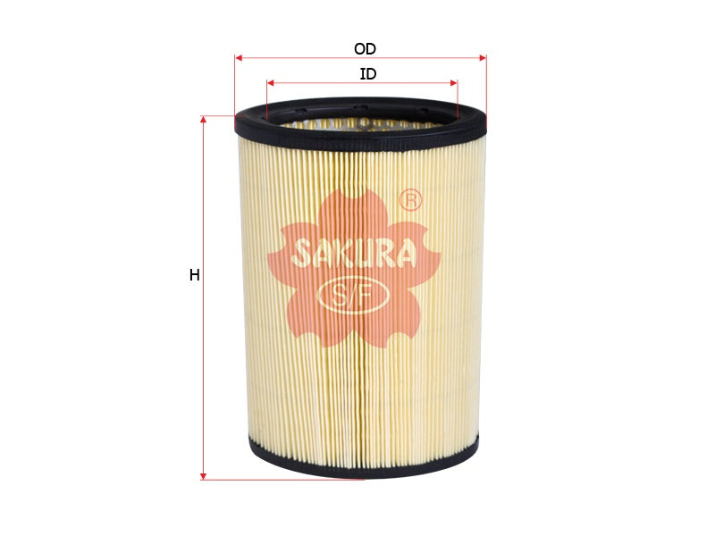 SAKURA,, Air Filter (Element), 16546-6F900, A-1862, CITROEN