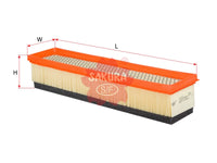 SAKURA,, Air Filter (Element), 8 200 431 081, A-18671, NISSAN
