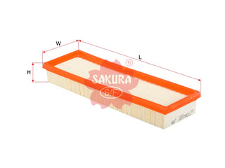 SAKURA,, Air Filter (Element), 93187335, A-1873, RENAULT