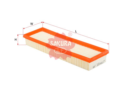 SAKURA,, Air Filter (Element), 93187335, A-1873, RENAULT