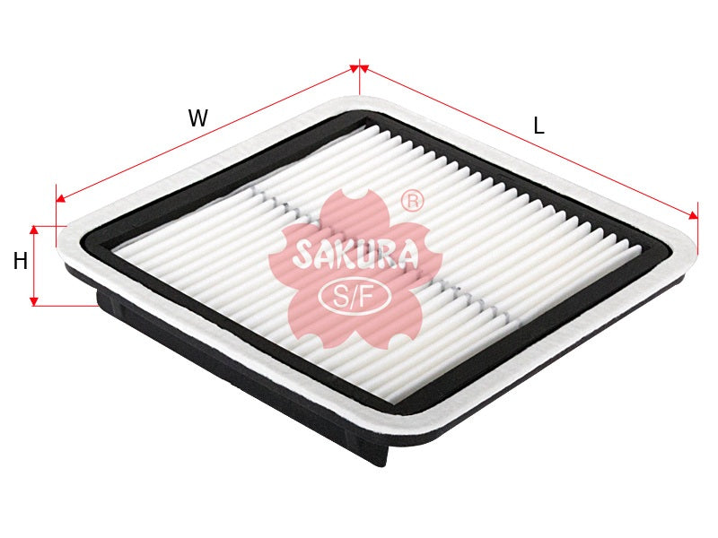 SAKURA,, Air Filter (Element), 16546-AA12A, A-1876, SUBARU