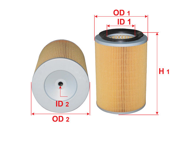 Air Filter (ဒြပ်စင်)၊ SAKURA၊ 16546-87G00၊ A-18821၊ NISSAN (125054)