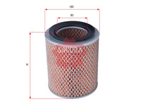 SAKURA,, Air Filter (Element), 5-86122-907-0, A-1882, NISSAN