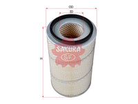 Air Filter (ဒြပ်စင်)၊ SAKURA၊ 169474၊ A-1903၊ JCBAMFORD (125425)