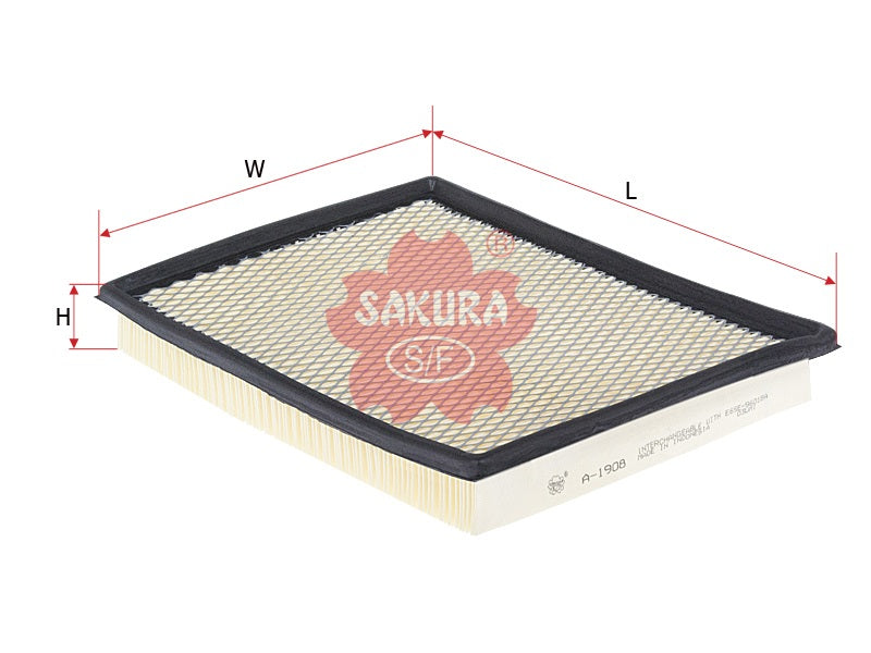 SAKURA,, Air Filter (Element), 25097239, A-1908, FORD