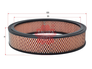 SAKURA,, Air Filter (Element), D7AZ-9601-AR, A-1913, FORD