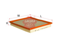 SAKURA,, Air Filter (Element), K53007386AB, A-1935, DAIHATSU