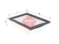 ไส้กรองอากาศ(ไส้กรอง), SAKURA, YL8U-9601-AA, A-1943, MAZDA (125331)