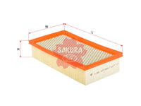 Air Filter (ဒြပ်စင်)၊ SAKURA၊ 97VB-9601-AA၊ A-1953၊ FORD (126640)