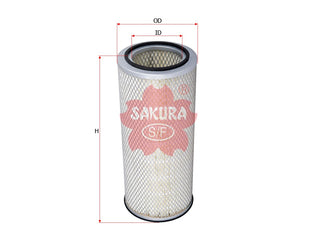 SAKURA,, Air Filter (Element), 2VC129619, A-1955, FORD
