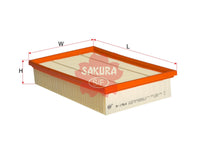 ไส้กรองอากาศ(ไส้กรอง) SAKURA, 8683561, A-1964, FORD (123533)