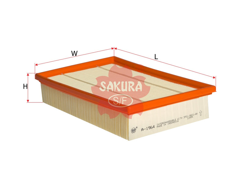 ไส้กรองอากาศ(ไส้กรอง) SAKURA, 8683561, A-1964, FORD (123533)