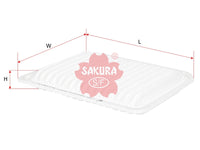 SAKURA,, Air Filter (Element), BG-9601-C, A-19690, FORD