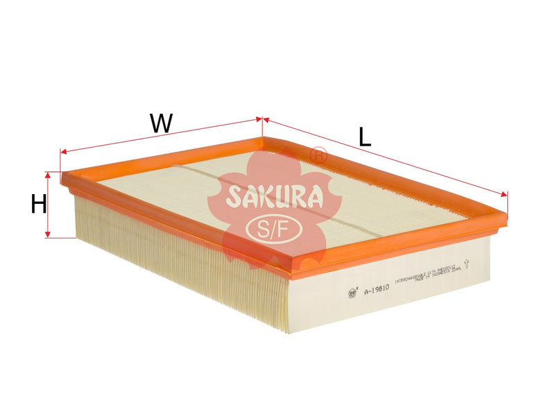 ไส้กรองอากาศ(ธาตุ), SAKURA, PHE000112, A-19810, LAND ROVER (125507)
