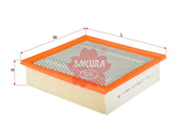 SAKURA,, Air Filter (Element), 7C34-9601-AB, A-19890, FORD