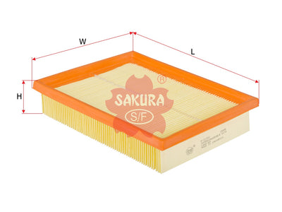 ไส้กรองอากาศ(ไส้กรอง) SAKURA, 1444-J5, A-21050, CITROEN (124744)
