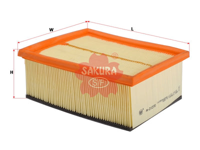 กรองอากาศ(ไส้กรอง) SAKURA, 1444.R3, A-21070, CITROEN (124745)