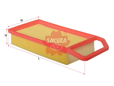 ไส้กรองอากาศ(ไส้กรอง) SAKURA, 1444-FN, A-21090, CITROEN (124729)