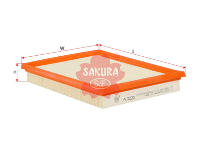 SAKURA,, Air Filter (Element), 46420988, A-2220, FIAT