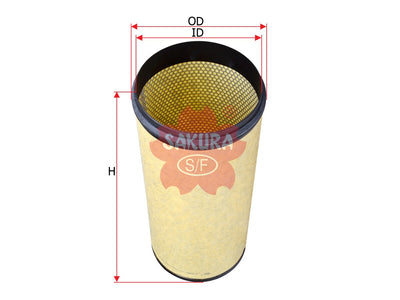 SAKURA,, Air Filter (Element), 412 14149, A-22360, IVECO