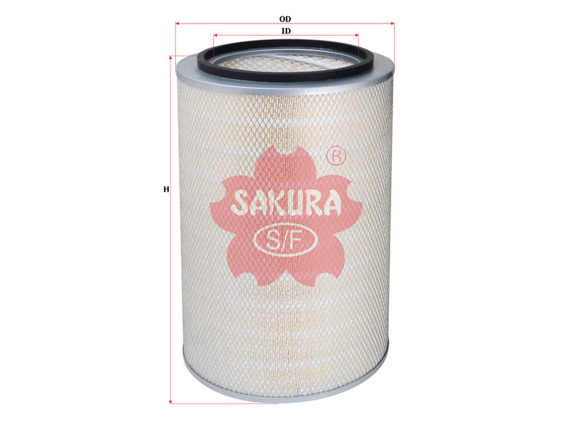 SAKURA,, Air Filter (Element), 412 72211, A-22370, IVECO