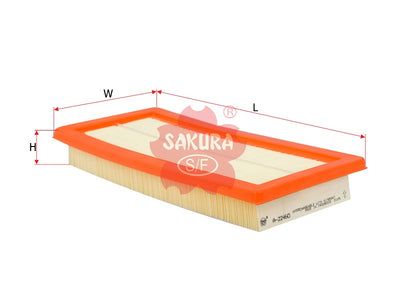 ไส้กรองอากาศ(ไส้กรอง) SAKURA, 1444 SC, A-22460, PEUGEOT (124716)
