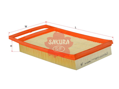 SAKURA,, Air Filter (Element), 51857956, A-22490, FIAT