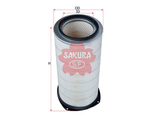SAKURA,, Air Filter (Element), 1665563-1, A-2405, VOLVO