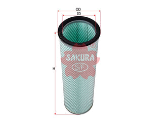 SAKURA,, Air Filter (Element), 1665886-6, A-2406, VOLVO
