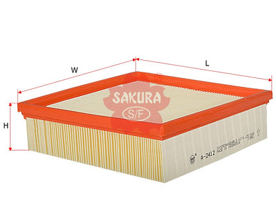 SAKURA,, Air Filter (Element), 8997880, A-2412, LADA
