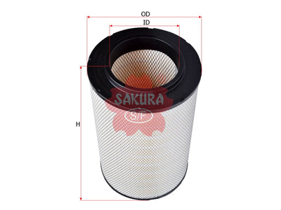 ไส้กรองอากาศ(ไส้กรอง) SAKURA, 3827643, A-2418, VOLVO PENTA (125543)