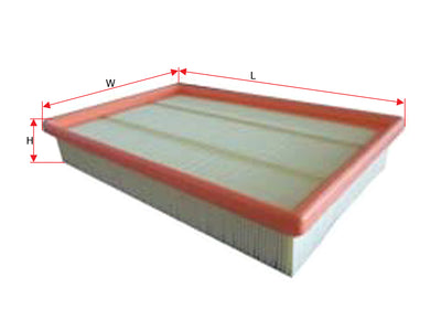 SAKURA,, Air Filter (Element), 1602627, A-24250, GEELY