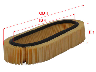 SAKURA,, Air Filter (Element), 7 701 034 872, A-2512, RENAULT