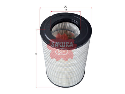 ไส้กรองอากาศ(ธาตุ), SAKURA, 5 010 230 841, A-2533, RENAULT TRUCKS(RVI) (123449)