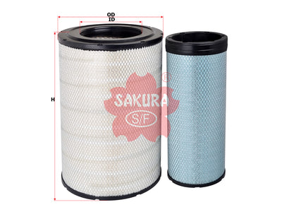SAKURA,, Air Filter (Element), 50 10 230 841+50 10 317 187, A-25350-S, RENAULT V.I