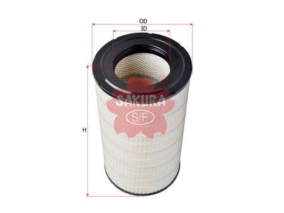 ไส้กรองอากาศ(ไส้กรอง) SAKURA, 50 10 230 916, A-2536, VOLVO (123435)