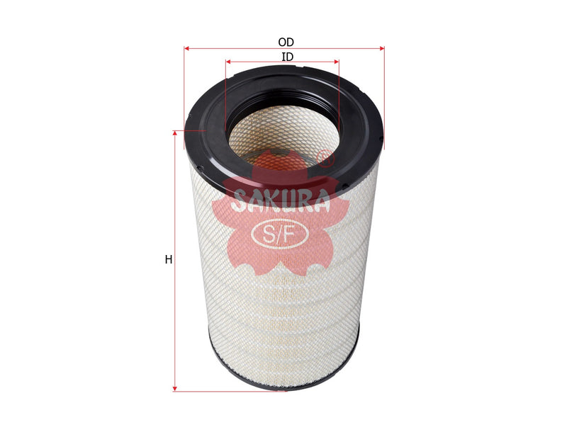 ไส้กรองอากาศ(ไส้กรอง) SAKURA, 50 10 230 916, A-2536, VOLVO (123435)